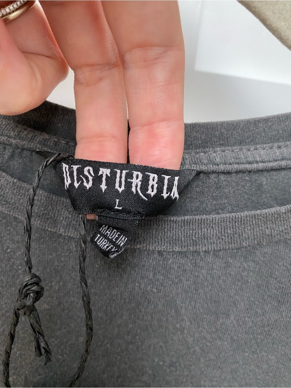 Disturbia cotton embroidered griffinfly T-Shirt dress size large - Picture 7 of 8
